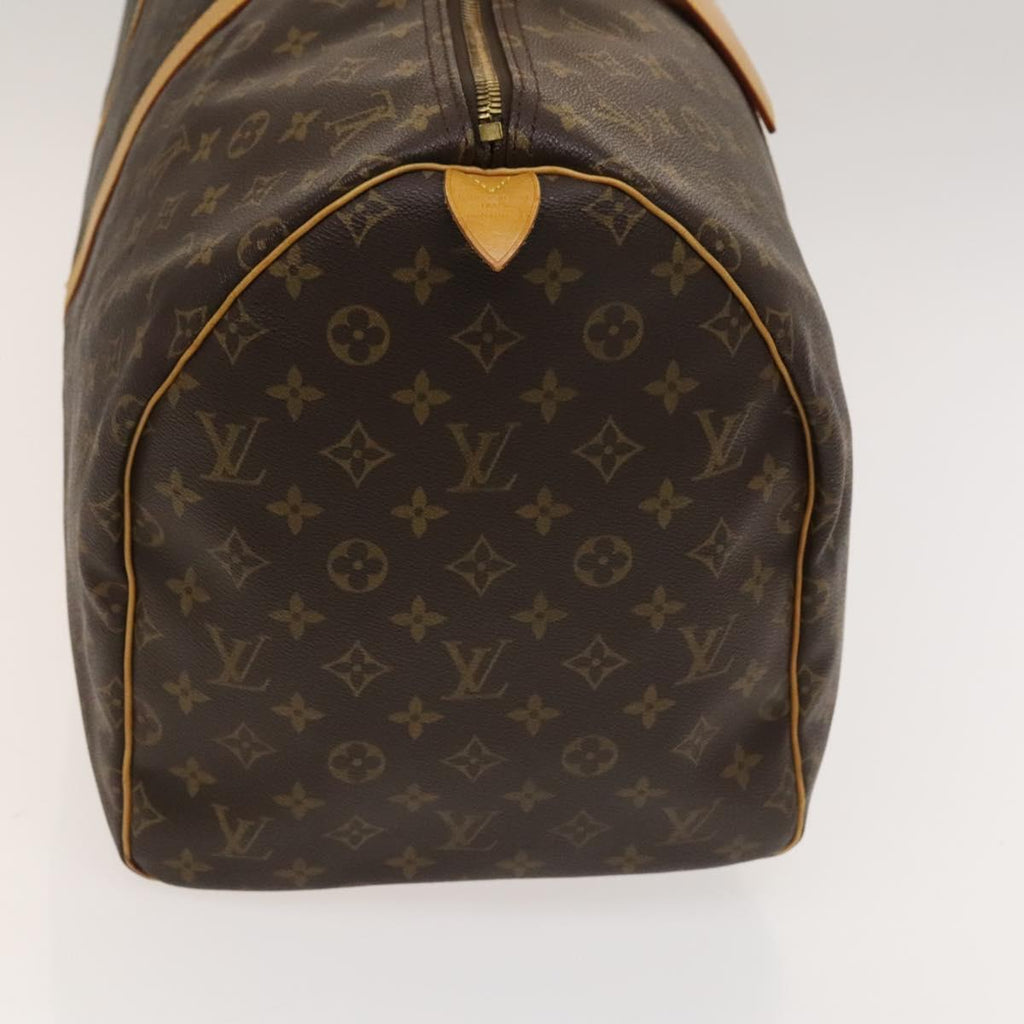 Louis Vuitton Keepall Bag Monogram Canvas Brown Canvas Bag (Pre-Owned)