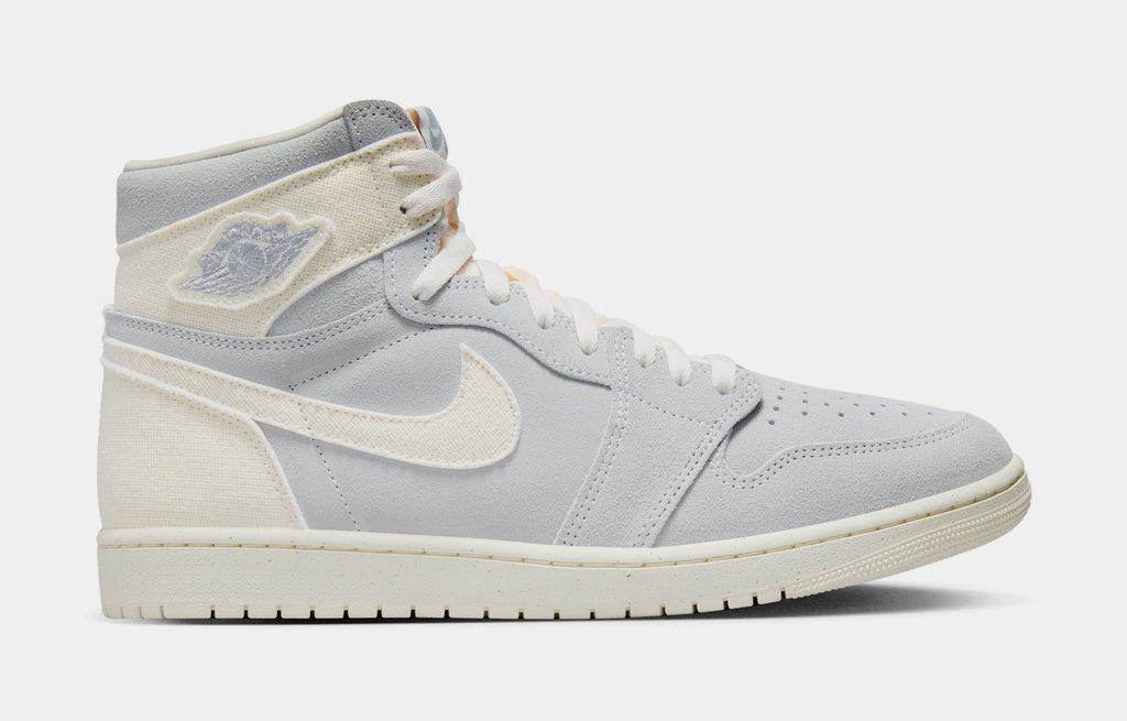 Exclusive Air Jordan 1 Retro High OG Craft Ivory Mens Lifestyle Shoes (Sea Glass/Pale Ivory) — 5 — Front View