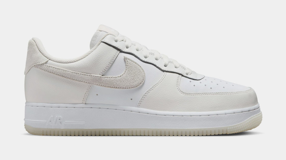 Exclusive Air Force 1 '07 LV8 Mens Lifestyle Shoes (White/Summit White/Phantom) — 6 — Front View