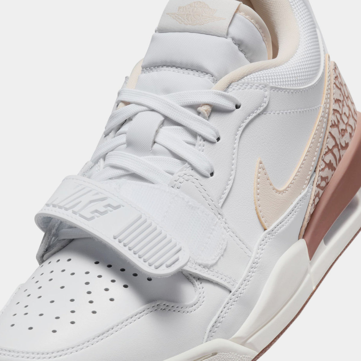 Exclusive Air Jordan Legacy 312 Low Womens Basketball Shoes (White/Archaeo Brown/Sail/Legend Light Brown) — 5 — Side View