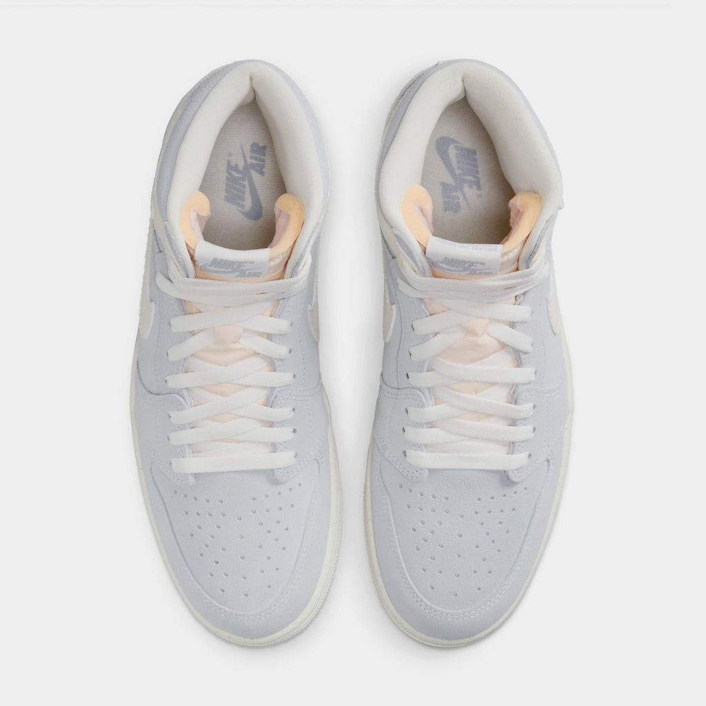Exclusive Air Jordan 1 Retro High OG Craft Ivory Mens Lifestyle Shoes (Sea Glass/Pale Ivory) — 5 — Side View