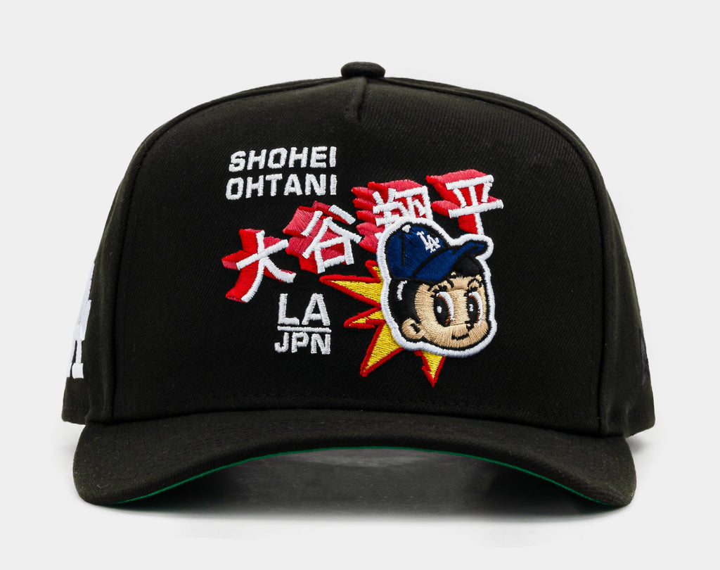 Exclusive Shoe Palace Exclusive Los Angeles Dodgers Shohei Ohtani 950AF Snapback Mens Hat (Black) — OS — Front View