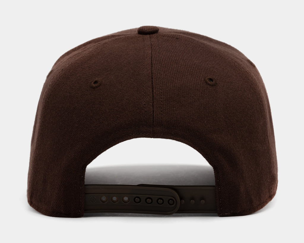 Exclusive Los Angeles Dodgers MVP Snapback Mens Hat (Brown) — OS — Side View