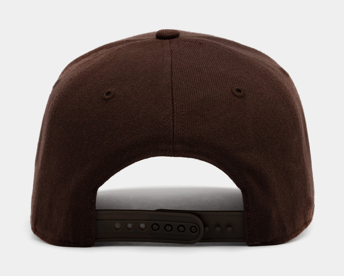 Exclusive Los Angeles Dodgers MVP Snapback Mens Hat (Brown) — OS — Side View