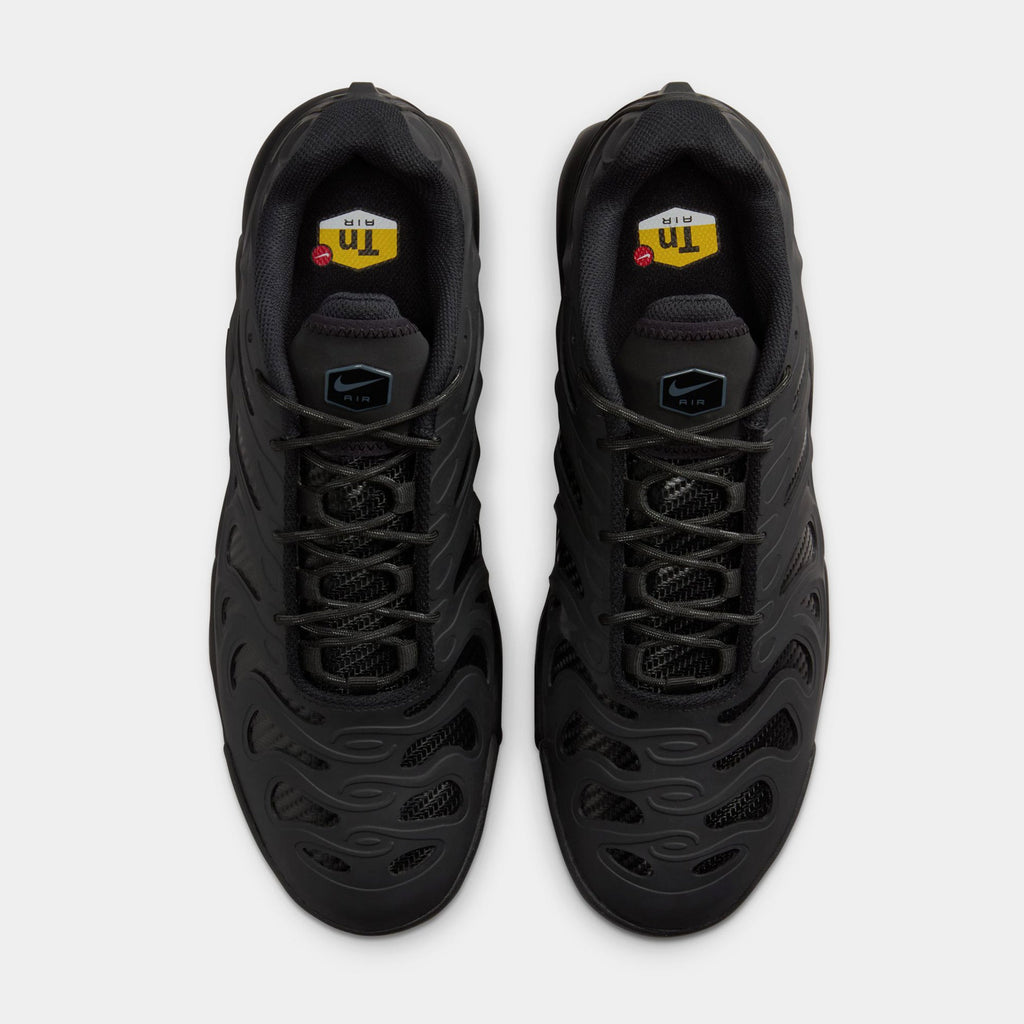 Exclusive Air Max Plus Drift Mens Running Shoes (Black) — 6 — Top View