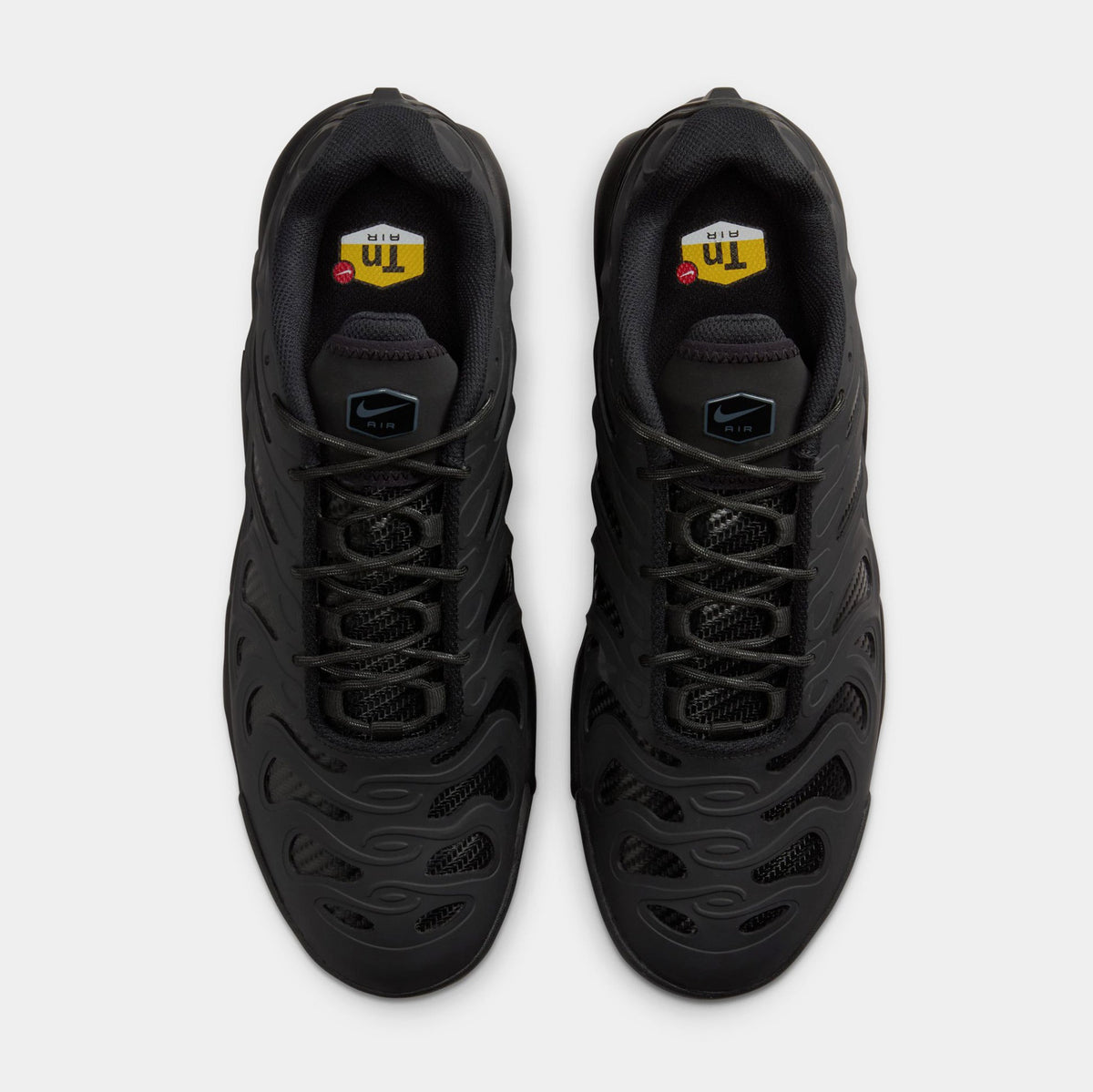Exclusive Air Max Plus Drift Mens Running Shoes (Black) — 6 — Top View