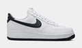 Exclusive Air Force 1 '07 Mens Basketball Shoes (White/White/Black) — 6 — Front View
