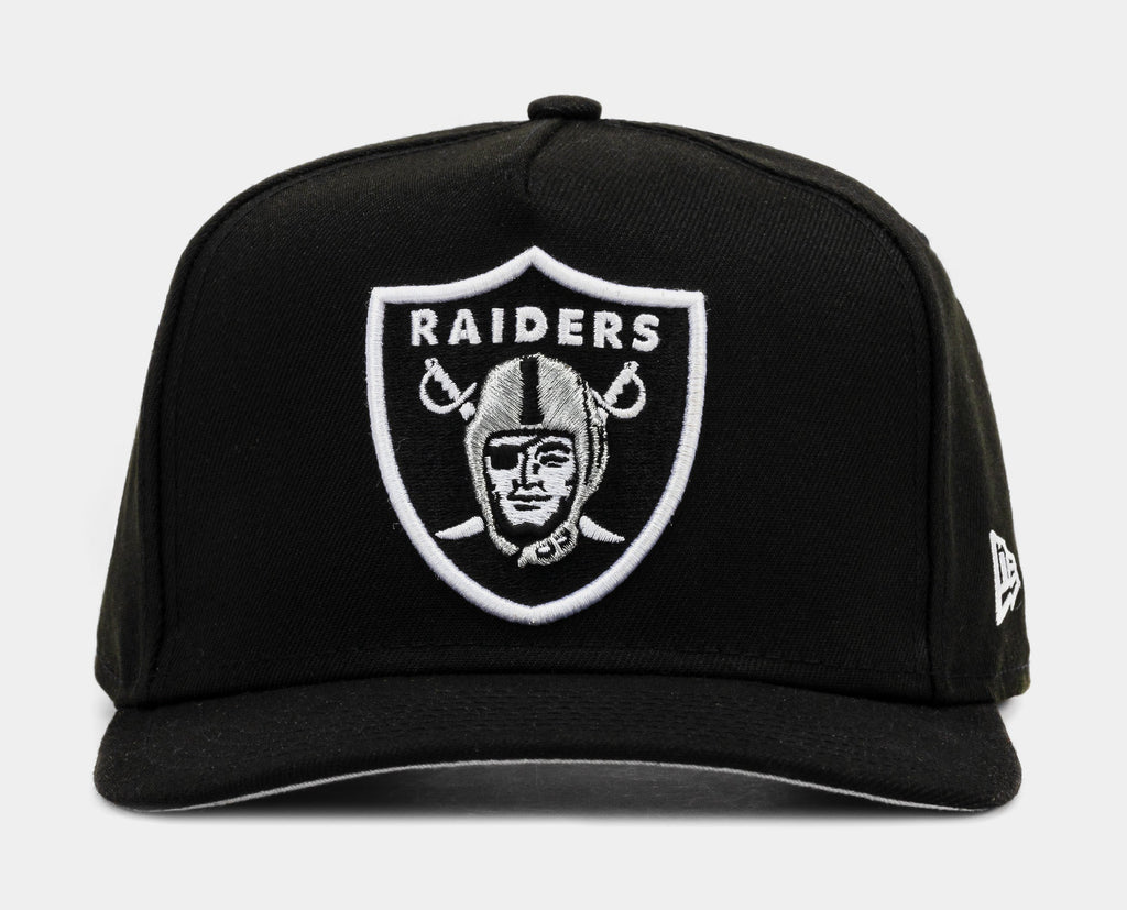 Exclusive Las Vegas Raiders 950AF Snapback Mens Hat (Black/White) — OS — Front View