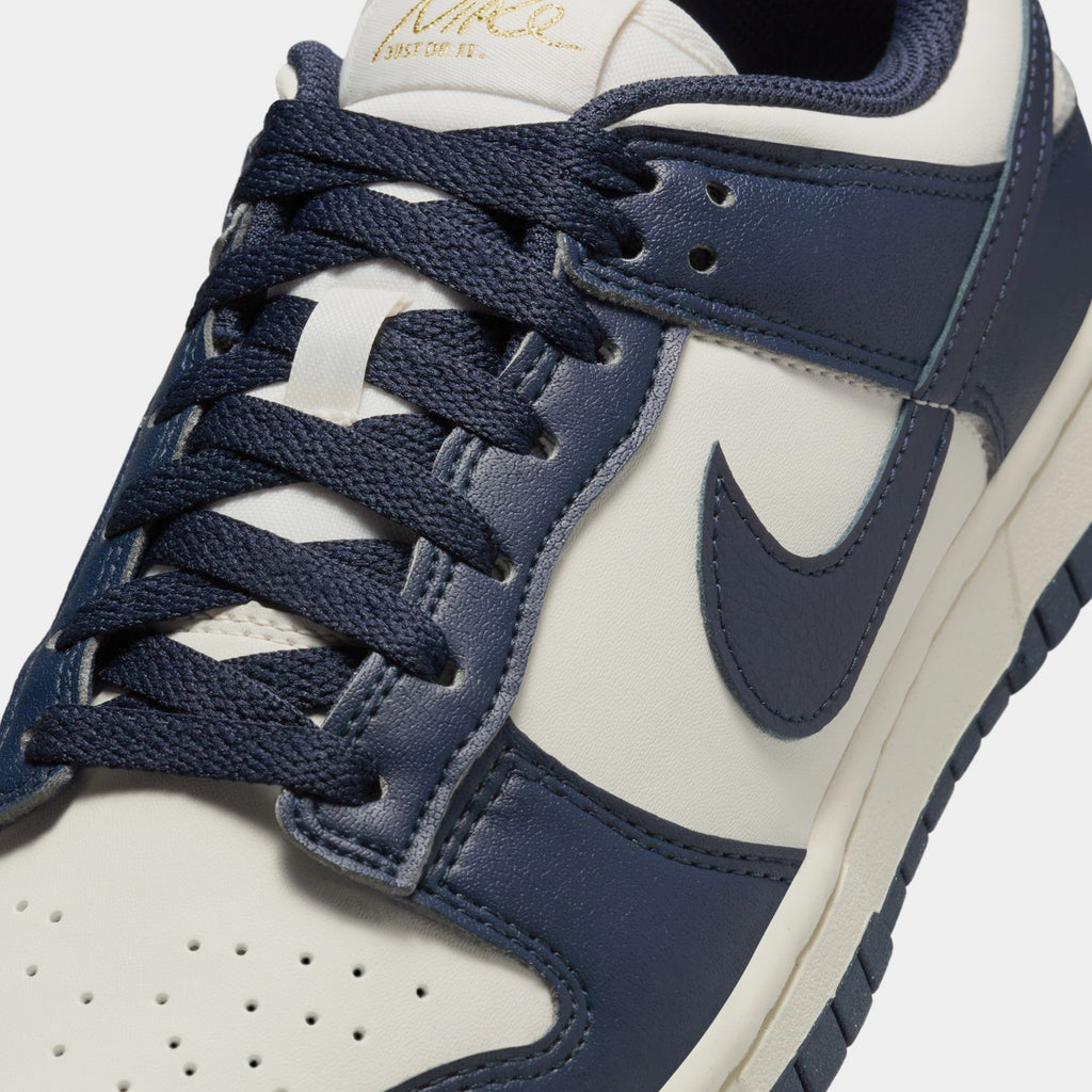 Exclusive Dunk Low Womens Lifestyle Shoes (Phantom/Obsidian/Pale Ivory) — 5 — Side View