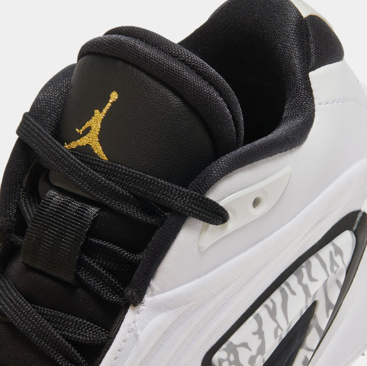 Exclusive Luka 3 Motorsport Grade School Basketball Shoes (White/Metallic Gold/Black/Red) — 3.5Y — Side View