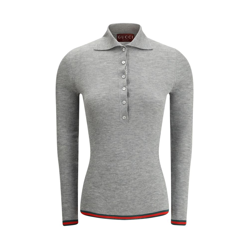 Gucci Gray Cashmere Women's Top