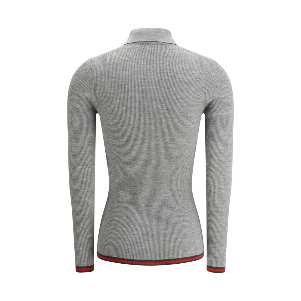 Gucci Gray Cashmere Women's Top