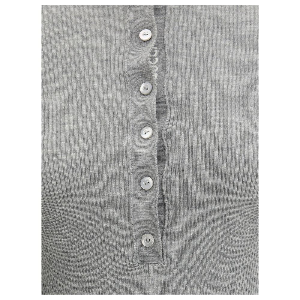 Gucci Gray Cashmere Women's Top