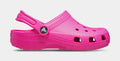 Exclusive Classic Clog Pink Crush Infant Toddler Sandals (Pink Crush) — 4C — Front View