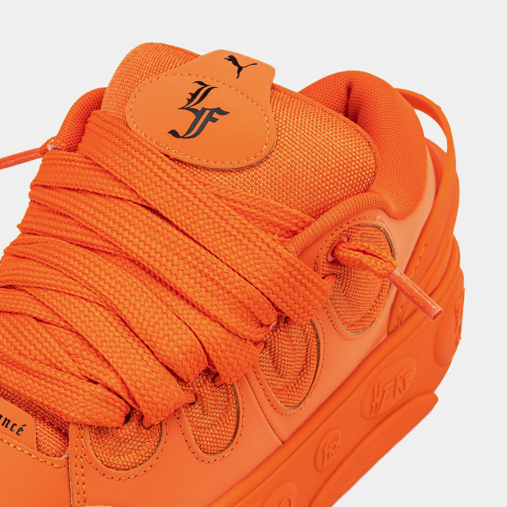 Exclusive LaFrance Gifted Mens Lifestyle Shoes (Orange) — 4 — Side View