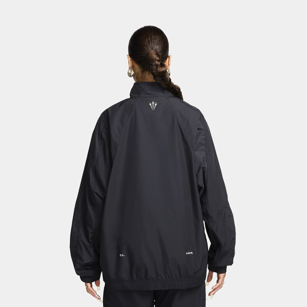 Exclusive NOCTA Track Mens Jacket (Black/Black/White) — S — Side View