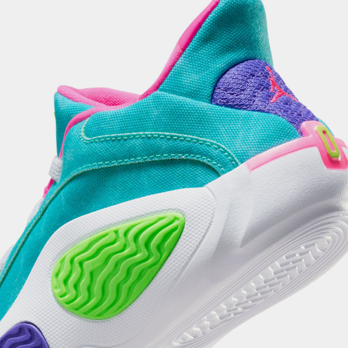 Exclusive Tatum 2 Preschool Lifestyle Shoes (Hyper Jade/Green Strike/White/Hyper Pink) — 10.5C — Back View