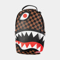 Exclusive Hangover Shark Mens Backpack (Brown/White) — OS — Front View