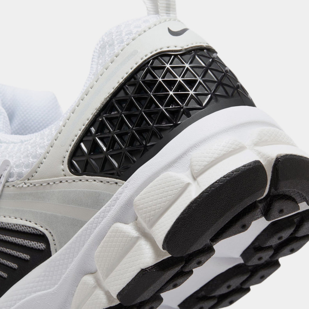 Exclusive Zoom Vomero 5 Grade School Running Shoes (Pure Platinum/Summit White/Dark Grey/Metallic Silver) — 3Y — Back View