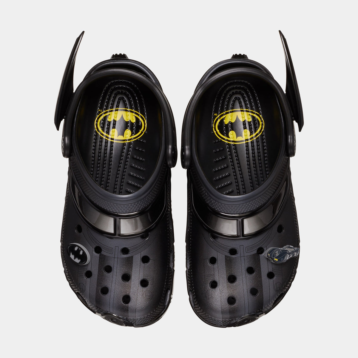 Exclusive Batman Batmobile Classic Clog Mens Sandals (Black) — 4 — Side View