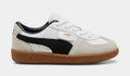 Exclusive Palermo Leather Preschool Lifestyle Shoes (White/Vapor Gray/Gum) — 10.5C — Front View