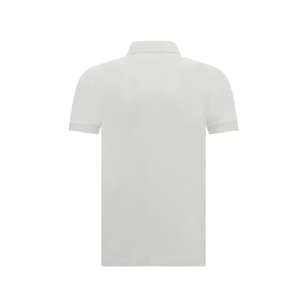 Dolce & Gabbana White Cotton Polo Men's Shirt