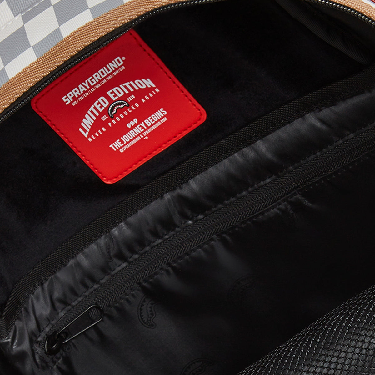 Exclusive Henny Raceway Mens Backpack (White/Beige) — OS — Lifestyle View
