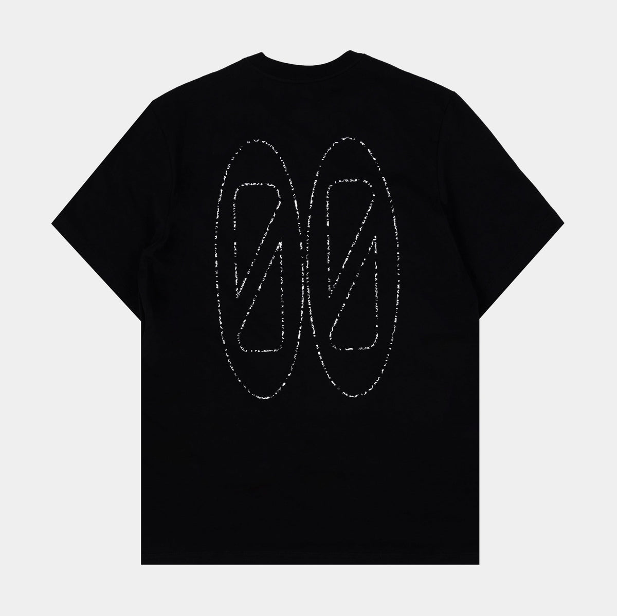 Exclusive NSW Crew UNI Mens Short Sleeve Shirt (Black/White) — S — Side View