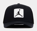 Exclusive Rise Structured Trucker Mens Hat (Black/White) — S/M — Front View