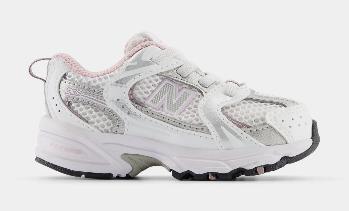 Exclusive 530 Infant Toddler Running Shoes (White/Century Pink) — 4C — Front View