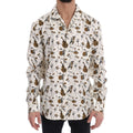 Dolce & Gabbana Multicolor Silk Pattern Men's Shirt