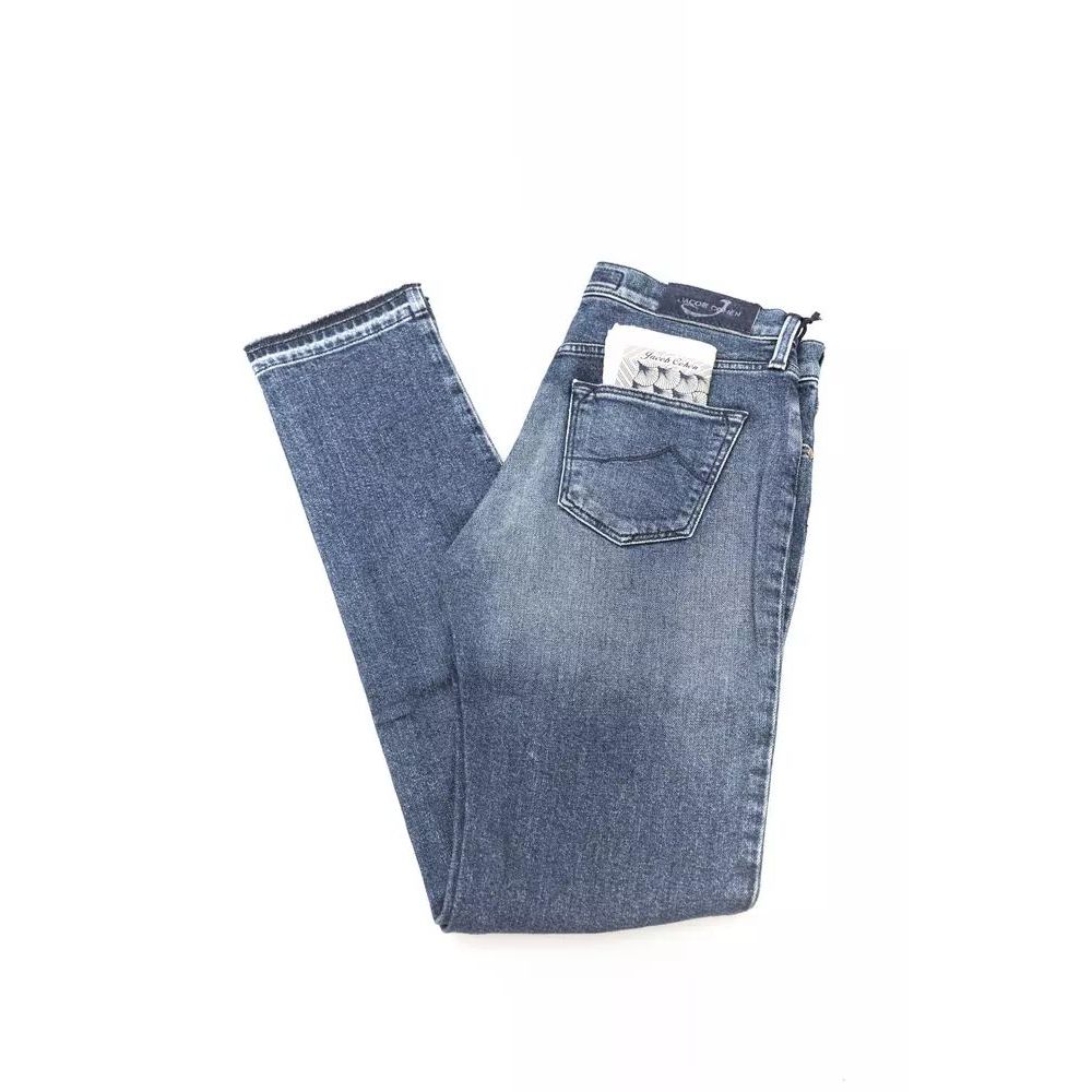 Jacob Cohen Blue Cotton Slim Fit Women's Jeans