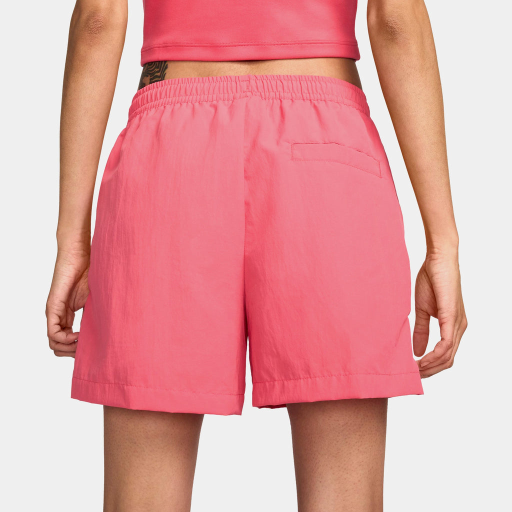 Exclusive NSW Mid Rise Woven Womens Shorts (Pink) — XS — Side View