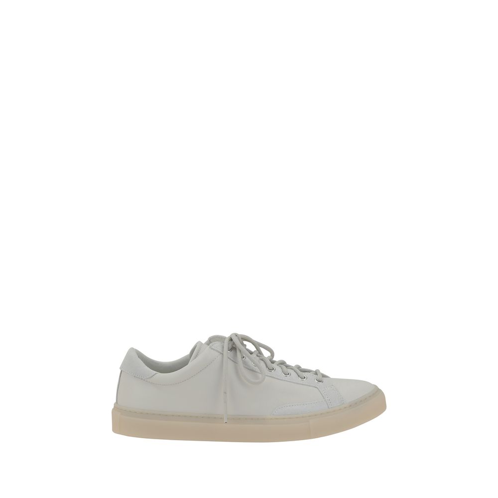 Diemme White Calf Leather Bos Taurus Low Top Men's Sneakers
