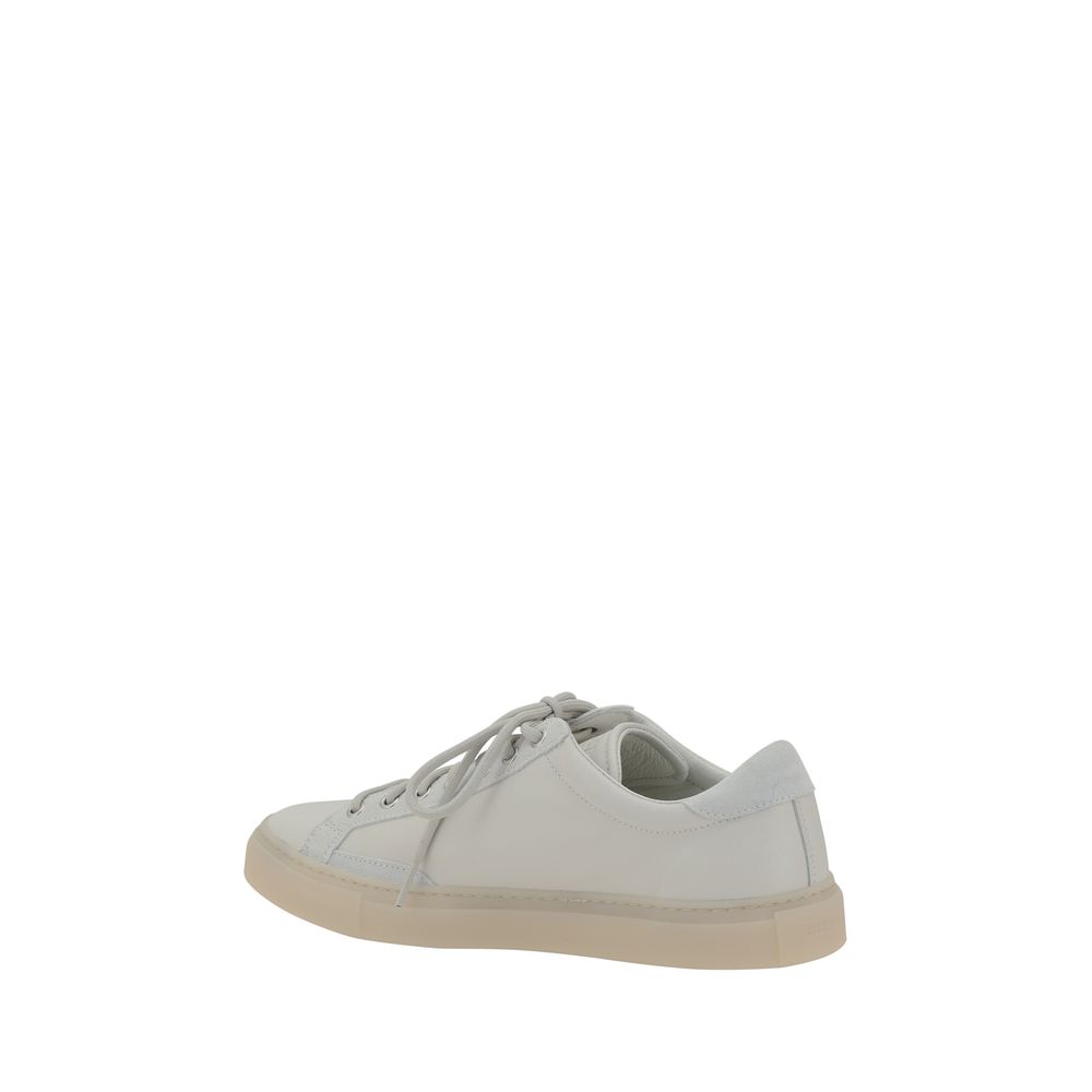 Diemme White Calf Leather Bos Taurus Low Top Men's Sneakers