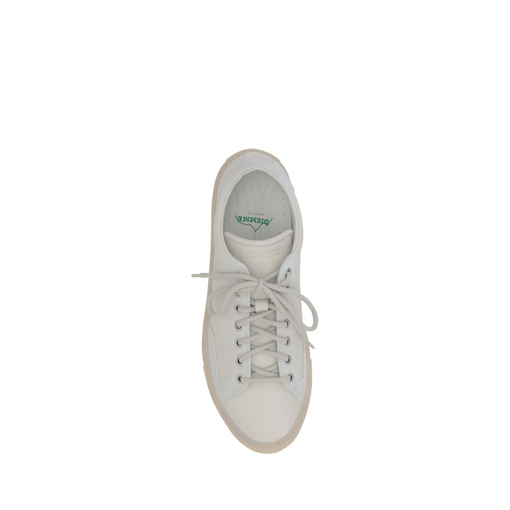 Diemme White Calf Leather Bos Taurus Low Top Men's Sneakers