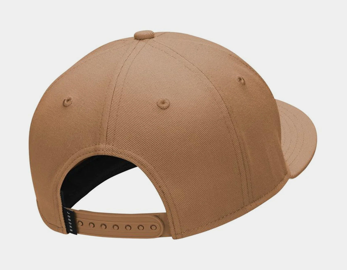 Exclusive Jumpman Pro Snapback Mens Hat (Brown/White) — S/M — Side View