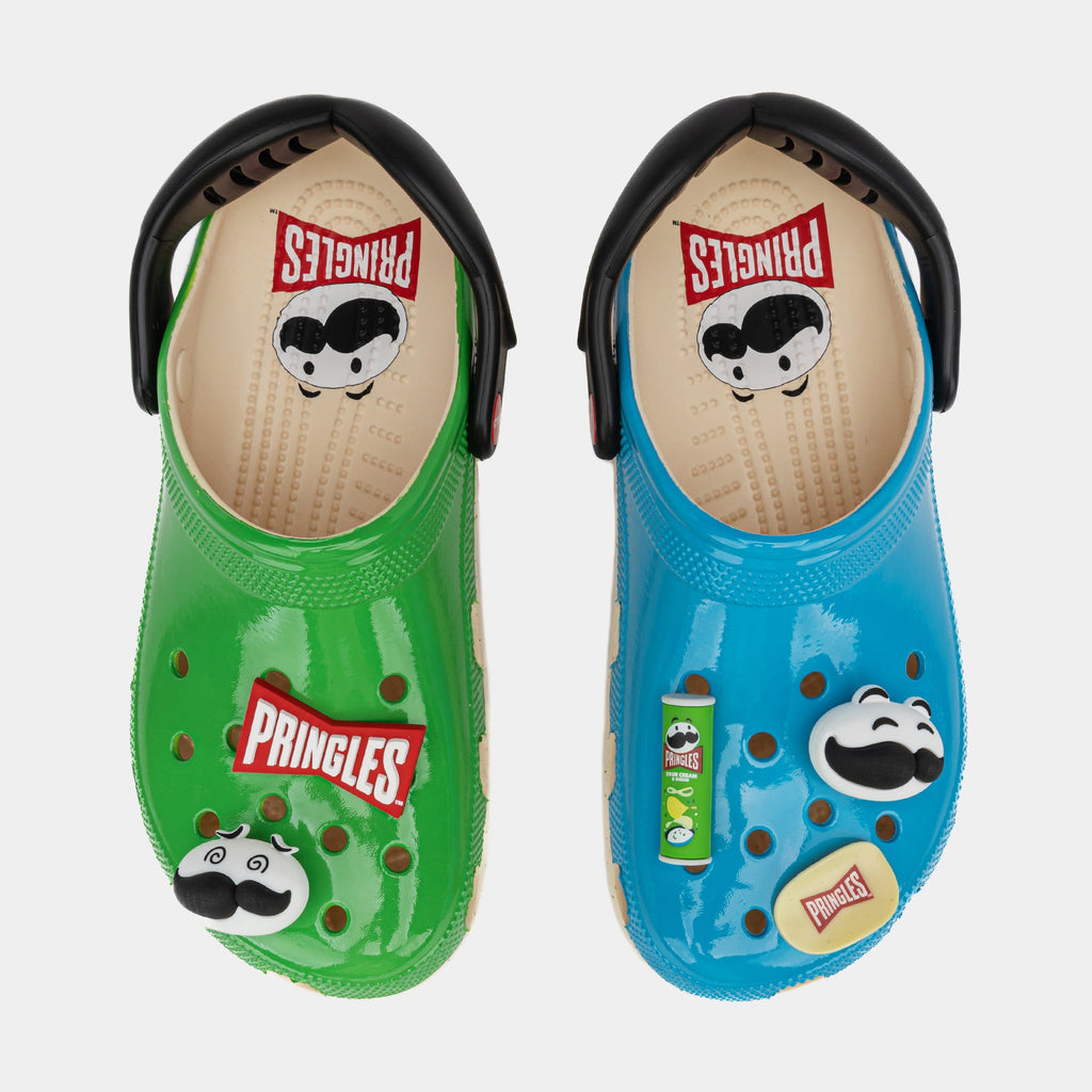 Exclusive Pringles Classic Clog Mens Sandals (Blue/Green) — 4 — Side View