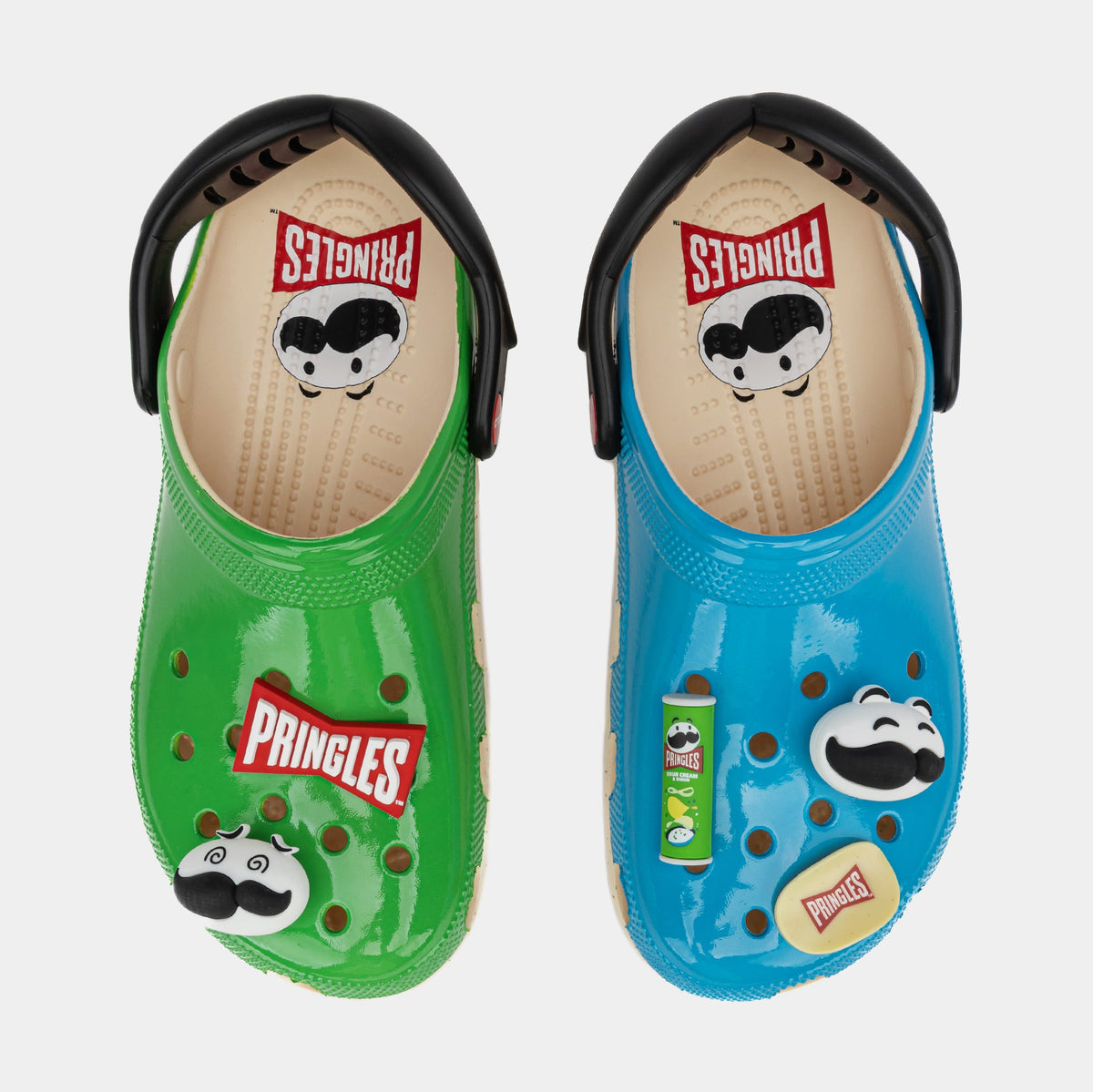 Exclusive Pringles Classic Clog Mens Sandals (Blue/Green) — 4 — Side View
