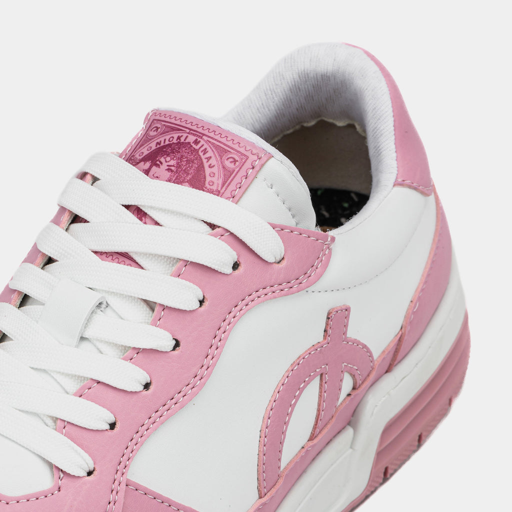 Exclusive Nicki Minaj x Atom Pink Friday Womens Lifestyle Shoes (White/Pink) — 36 — Side View