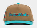 Exclusive Shoe Palace Exclusive Arizona Diamondbacks Khaki 950AF Snapback Mens Hat (Khaki/Blue) — OS — Front View