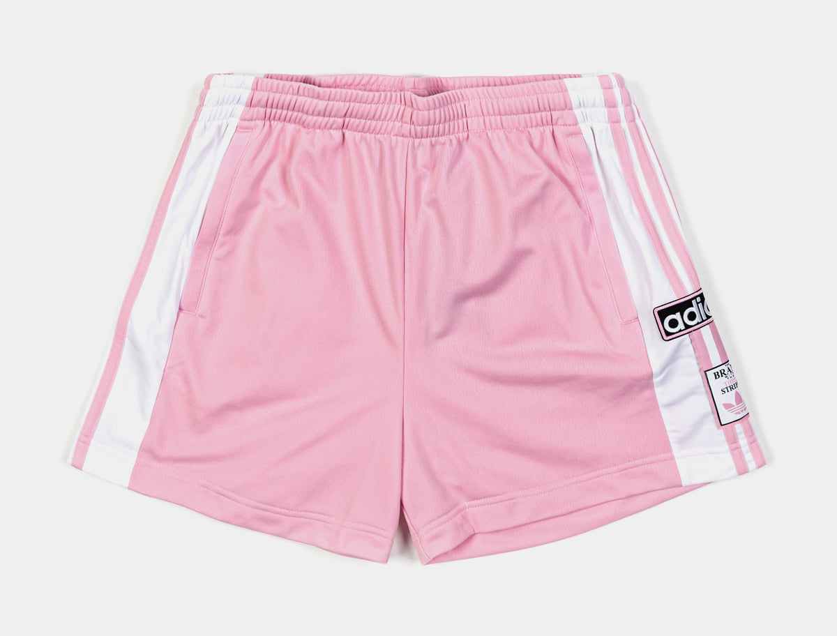 Exclusive Adibreak Womens Shorts (Pink/White) — XS — Front View