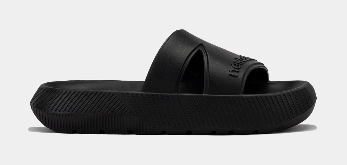 Exclusive 200XL Slides Mens Sandals (Black) — 4 — Front View