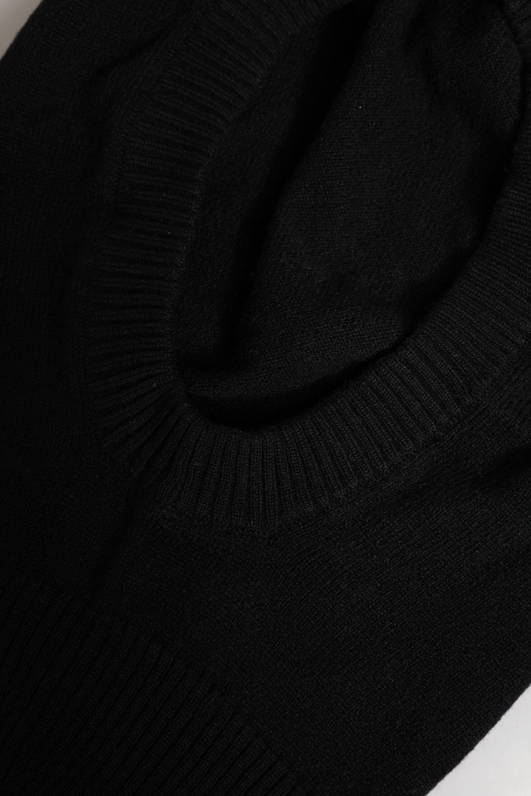 Dolce & Gabbana Black Cashmere Knitted Ski Mask Balaclava Women's Hat