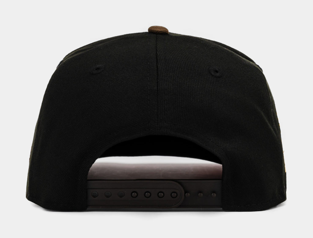 Exclusive Shoe Palace Exclusive San Francisco 49ers Black Walnut 950AF Snapback Mens Hat (Black/Brown) — OS — Back View