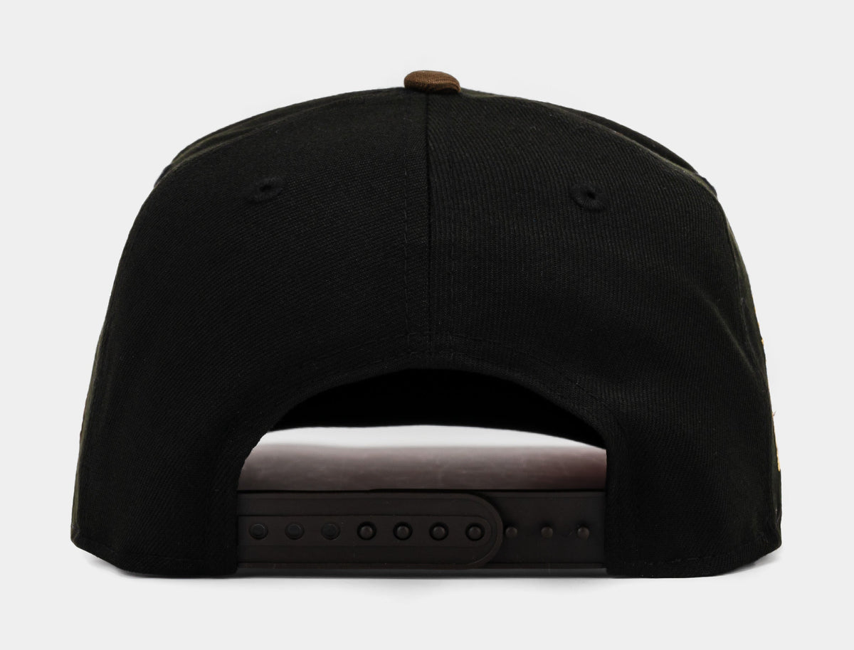Exclusive Shoe Palace Exclusive San Francisco 49ers Black Walnut 950AF Snapback Mens Hat (Black/Brown) — OS — Back View