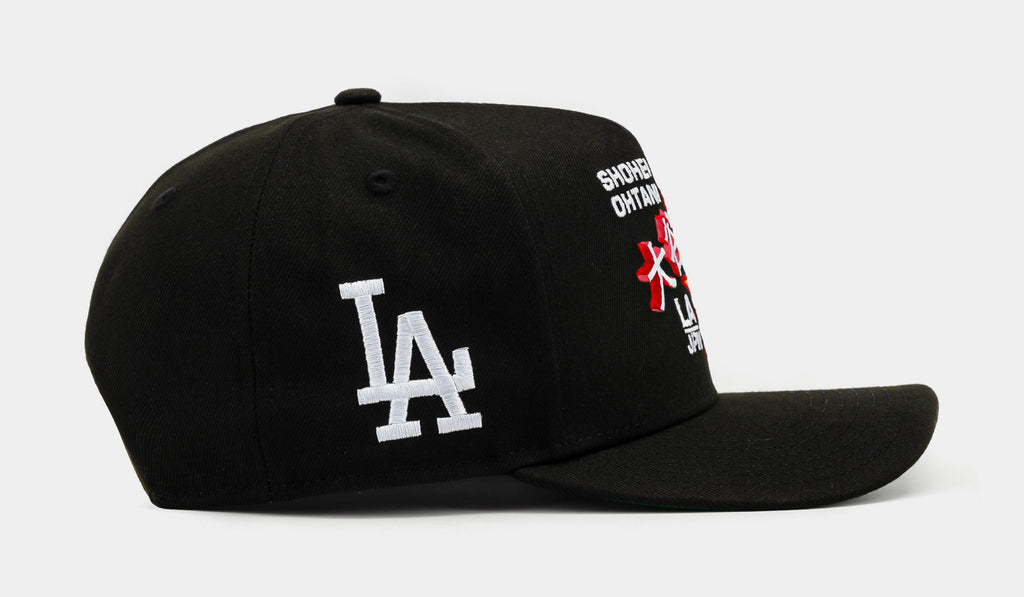 Exclusive Shoe Palace Exclusive Los Angeles Dodgers Shohei Ohtani 950AF Snapback Mens Hat (Black) — OS — Side View