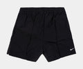 Exclusive NSW Woven Mid Rise Womens Shorts (Black/White) — XS — Front View