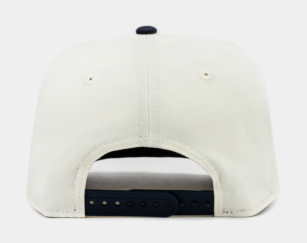 Exclusive Shoe Palace Exclusive New York Yankees Chrome 950AF Snapback Mens Hat (Beige/White) — OS — Back View