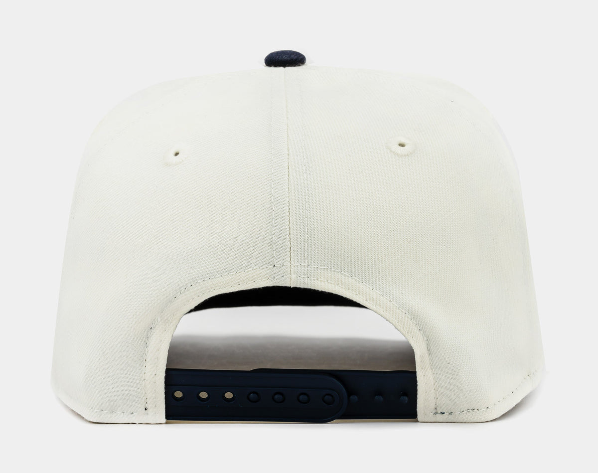 Exclusive Shoe Palace Exclusive New York Yankees Chrome 950AF Snapback Mens Hat (Beige/White) — OS — Back View